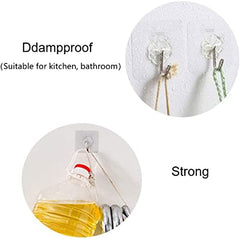 Misamo Enterprise PVC Wall Hooks, Pack of 15, Transparent