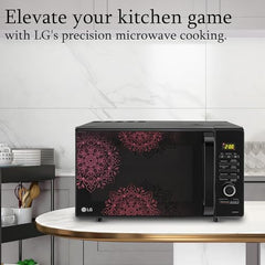 LG 28 L Charcoal Convection Healthy Microwave Oven with 301 Auto Cook Menu (MJ2887BIUM, Black, Healthy Heart Recipes, Diet Fry, 360° Motorised Rotisserie & 10 Years of warranty on Charcoal Heater)