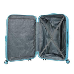 Kamiliant by American Tourister ATHER | Printed Trolley Bag Set of 3 (55+68+79 cms) for Travel|Hard Case Polypropylene (PP) Suitcase|360° 8-Wheel Spinner Luggage Trolley|Combination Lock | Black