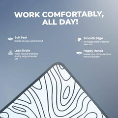 SPIN CART Large Gaming Mouse pad, Long XXL Extended Desk Table Mat Mousepad for Laptop PC Computer (Abstract Blue)
