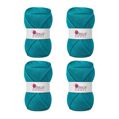 Woolco Oswal Brilon Acrylic Hand Knitting Yarn Balls Pack of 4 (50g Each) -Soft Wool Yarn for Knitting, Craft, DIY Projects, Sweaters, Scarves, Multicolor Wool Thread for Home Use (Off White)