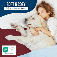 9villa 100% Waterproof Premium Cotton Feel Mattress Protector | Ultra Soft Breathable & Hypoallergenic Fitted Bed Protector Terry Cover (Grey, Single Bed 72 x 36,6 x 3 Feet)