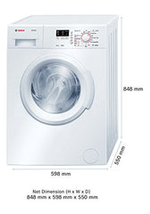 Bosch 7 kg 5 Star Front Load Fully-Automatic Washing Machine, Antibacterial Tech, AI ActiveWater, 15 Wash Programs, 53L Large Drum, SoftCare Paddle, Silver, WAJ24266IN (2026 Model)