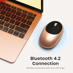 SATECHI M1 Wireless Bluetooth Mouse, USB-C Rechargeable, Compact, Silver