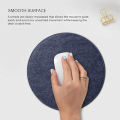 DailyObjects Orb Mouse Pad | Extended for Laptop, for PC, and Wireless Mouse | Handcrafted | Anti-Slip, Anti-Skid | Large Premium Vegan Leather Finish for Home, Office, Gaming - Tan