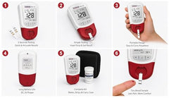 QUIK-CHECK Plus Hb Hemoglobin Testing System Meter with 60 Strips | Accurate Digital Hemoglobin Monitor | Easy & Fast Testing Device