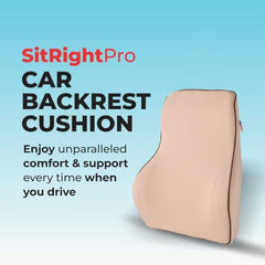 Grin Health Mini Back Support Cushion for Lumbar Support & Back Pain Relief, Backrest for Car Seat, Lower Back Cushion for Office Chair, Driving, Travel Backrest Pillow