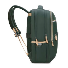 Skybags Thrive 17 Inch Compatible Laptop Backpack 30L | 3 Compartments with Quick-Access Front Pocket | Padded Back Panel & Side Bottle Pockets | Office & Travel Backpack for Men & Women (Dark Green)