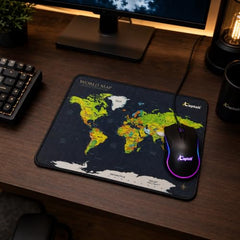 Laptell Gaming Mouse Pad with Smooth Fabric Surface & Non-Slip Rubber Base | Waterproof Washable Mat for Laptop, Desktop & Gaming Mouse | High-Speed Tracking, Portable Design – Retro 90s