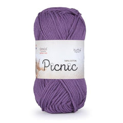 Ganga Acrowools Picnic is 100% Cotton and Crochet Yarn. Pack of 3 Balls - 50Gm Each Shade No - PIC015, Sterling Red
