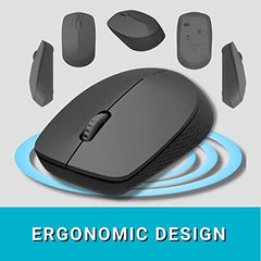 Rapoo M100 Multi Device Bluetooth 4.0, 5.0 & Wireless 2.4GHz Mouse, Blue