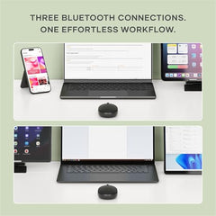 SATECHI OntheGo Bluetooth Mouse, Connect Up to 3 Devices, for Laptop, Black