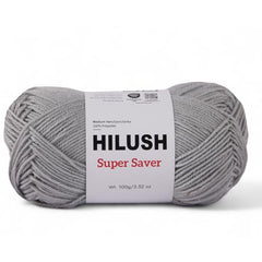HILUSH Supersaver,Poly Yarn Supersoft Hand Knitting Wool Ball,(1 Ball/100 Gram Each)Ball Suitable For Craft,Crochet,Amigurumi,Embroidery,Toys,Garments,Flowers And Hobby Projects,2 Fine,Shade No(Black)