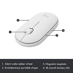 Logitech MK470 Slim Wireless Keyboard and Mouse Combo - Modern Compact Layout, Ultra Quiet, 2.4 GHz USB Receiver, Plug n' Play Connectivity, Compatible with Windows - Graphite