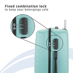 Safari 3Pc Polycarbonate Persia Set-55+65+77 Cms Small, Medium & Large Size (Cabin & Check-in) 8 Wheels Luggage/Speed_Wheel Suitcase/Trolleys (Pearl Blue)