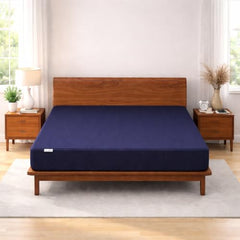 MY ARMOR Waterproof Mattress Protector King Size, 78x72, 6.5x6 feet, Double Bed Protector Sheet Cover, Breathable and Hypoallergenic Ultra Soft Fitted Terry Cotton Feel Fabric, Elastic Skirting, Grey