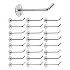 APUS 12" 25 Pcs Wall Mount Display Hooks of Stainless Steel | Pegboard Hook for Display and Hanging in Showrooms, General Stores, Garment Stores, Mobile Shops (Mirror Polish, 12 Inch)