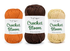 Craft Affair | Crochet Bloom Cotton Yarn 8ply (Each Color 2mm, 77Meter, 50Gram) 100% Pure Cotton | for Knitting Yarn | Craft & DIY Project: Grey, Pink, Off White