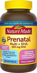 Nature Made Prenatal Multi + DHA, 200Mg Softgel, 150 Count
