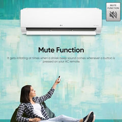 LG 1 Ton 4 Star DUAL Inverter Split AC (Copper, AI Convertible 6-in-1 Cooling, 4 Way Swing, HD Filter with Anti-Virus Protection, Faster Cooling & Energy Saving, TS-Q13JNYE, White)