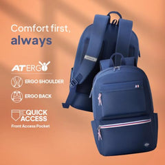 American Tourister Riley | Laptop Backpack | 15.6" Laptop Bag | 2 Compartments + 2 Front Pockets | Unisex | Orange | 1 Year Global Warranty