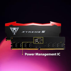 Patriot Memory Viper Xtreme 5 DDR5 RAM 48GB (2X24GB) 8200MT/s CL38 UDIMM Desktop Gaming Memory Kit PVX548G82C38K