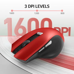 Acer Wireless Mouse for Computer, 6 Buttons 1600 DPI, Large Ergonomic Mouse