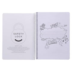 YOUVA Navneet|Spiral Long Book For Students And Executives|Spiral Bound With Safety Lock|A4 Size -21 X 29.7 Cm|Single Line|400 Pages|Pack Of 1