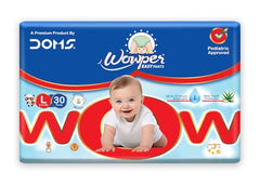 Wowper Easy Pants Baby Diaper | Medium Size Diapers | Diapers with Wetness Indicator | Upto 12 Hrs Absorption | 7-12 Kg | 34 Counts