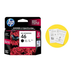 HP 46 Black Original Ink Advantage Cartridge