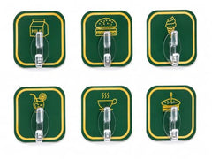 Shivstor 15 Pack Self Adhesive WallHook Heavy DutyHook for Hanging Without Drilling Transparent Nail Free StickyHook Strong Wall Hanger Set of 15 FlowerHook for Kitchen Bathroom Home Storage