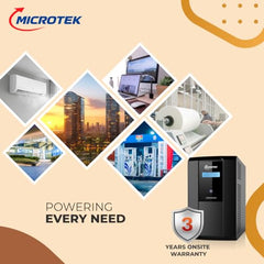Microtek Jumbo UPS JM SW 5500+/48V Pure Sine Wave Inverter, 5.2KVA/4160W, DSC Technology, Home/Office/Shop Use, Compatible with Lithium-Ion, Tubular, Flat Plate & SMF Batteries, 3-Year Warranty