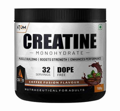 AS-IT-IS ATOM Creatine Monohydrate 100g - 32 Servings |Blue Razz Flavour