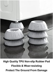 Xariya Anti Vibration Pads for Washing Machine, Washing Machine Stand, Washing Machine Legs Gripper, Shock Absorber for Washing Machine, Non Slip Pads for Washing Machine