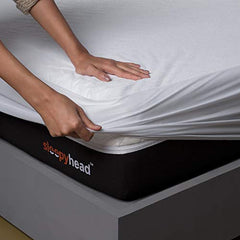 Sleepyhead Bamboo Terry Waterproof Mattress Protector; (75 x 36 Single Size; White)