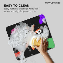 TURTLEWINGS | Mousepad | Inspirational Quote Mousepad – 22x18 cm, 3mm Thick | Abstract Design Non-Slip Rubber Base | Office, Study & Gaming Use | Premium Smooth Surface 3