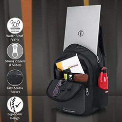 NORTH ZONE Lightweight school bags Backpacks for Boys Girls Stylish men and women Casual Travel Laptop Bag College office (BLACK)
