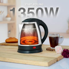 CELLO Lifestyle Electric Kettle 1.5L and Sippa Bottle 500 ml Combo Black | Double Wall, Auto-Shut Off Protection, Easy Grip Cool Touch Handle | Stainless Steel Electric Kettle For Boiling Hot Water