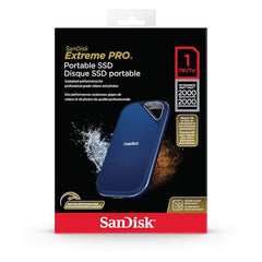 SANDISK Extreme Pro 1TB Portable External SSD, Up to 2000MB/s, USB-C, IP65 Water & Dust Resistant, 3m Drop Protection, Metal Enclosure, PC, Mac & Smartphone Compatible, Royal Blue