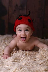 MOMISY Newborn Photography Props Baby Girl Boy Photo Props for Infant Hand Crocheted Beetle Diaper and Hat