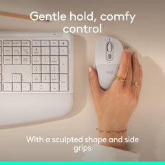 Logitech Signature Comfort Plus M850 L Wireless Mouse, Bluetooth Mouse with Palm Cushion, Silent Clicks, 24-Month Battery, Customizable Buttons, for Windows, Mac, iPad - Graphite