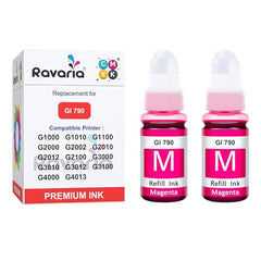 Ravaria GI 790 Ink Compatible Ink for Canon Pixma g1000 / G1010 / G1100 / G2000 / G2002 / G2010 / G2012 / G2100 / G3000 / G3010 / G3012 / G3100 / G4000 / G4013