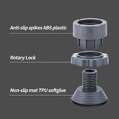 Refrigerator Stand, Washing Machine Stand,Furniture Base Stand, Fridge Stands for Single Door and Double Door (Pack of 4)