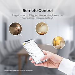 Broadlink Smart Home BLE Starter Kit - Includes 3 Bulbs, 1 Scene Switch and 1 Hub, Uses FastCon Tech, Compatible with Alexa and Google Home
