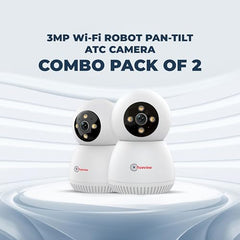 Trueview 3MP WiFi Robot Security Camera | 360° Pan Tilt | All-Time Color Night Vision | AI Auto Tracking & 2-Way Audio | Alexa Compatible | Supports 256GB Memory Card | STQC Certified for Privacy
