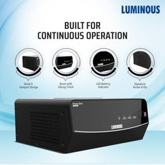 Luminous Power Sine M 1700 Sine Wave Inverter Ideal for Home,Office & Shops | 1500VA Inverter | Reliable Power Backup | High Performance| Easy Installation | 36 Months Warranty