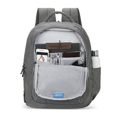 Skybags Porto Spacious 40L Weekender Backpack, 2 Compartments, Black-Blue | Laptop Compatible (Upto 17"), Front & Shoe Compartments, Padded Handles, Travel/ Office Bag, Unisex, 1-Year Global Warranty