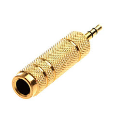 SeCro 3.5Mm Stereo Male To 6.3Mm Stereo Female Adapter Converter ((1 Pack) Silver), auxiliary
