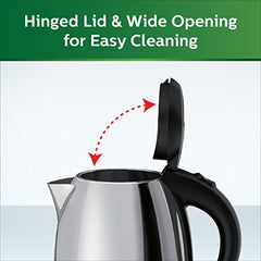 Philips HD9373/00 1.5L Capacity | 25% thicker body for longer life, triple safe auto cut off