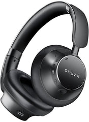 ONYZE VORIC ON903 Over-Ear Wireless Headphones with ANC, Bluetooth 5.4, Dual Pairing, 40mm Drivers, Up to 60H Playtime, Foldable Premium Design (Obsidian Black)